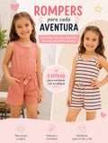 Pack de Rompers: Comodidad y Estilo para sus Aventuras. Para Niña