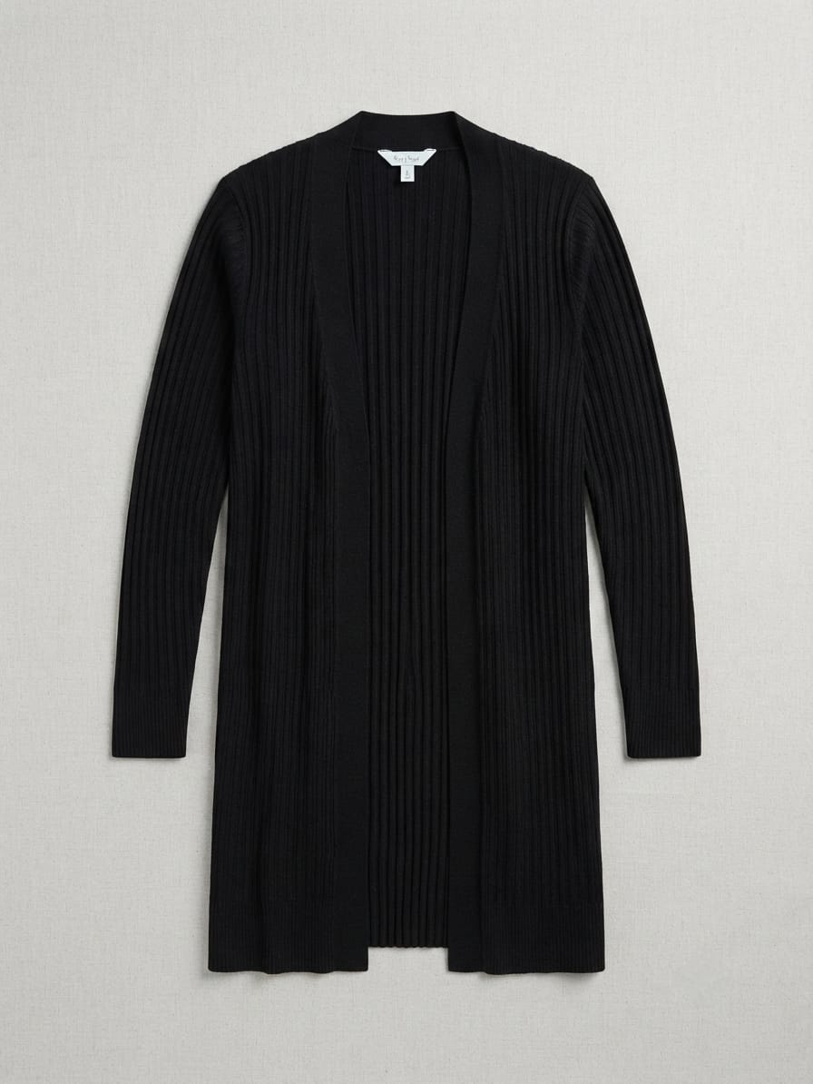 Cárdigan Largo de Canalé: Tu básico más elegante. Para Mujer