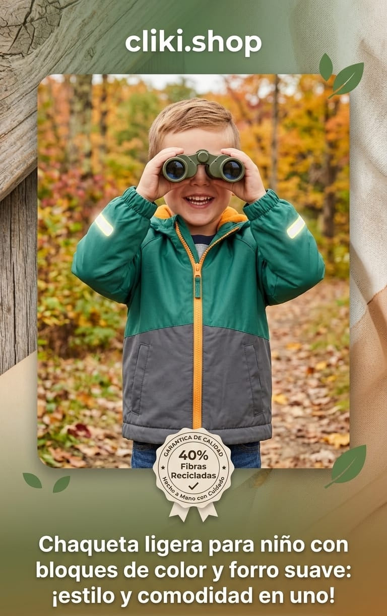 Chaqueta Ligera para Niño: Estilo y Comodidad en Uno. Para Niño