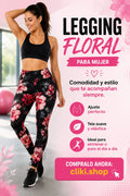 Legging Floral para Mujer: Comodidad y Estilo que te Acompañan Siempre. Para Mujer