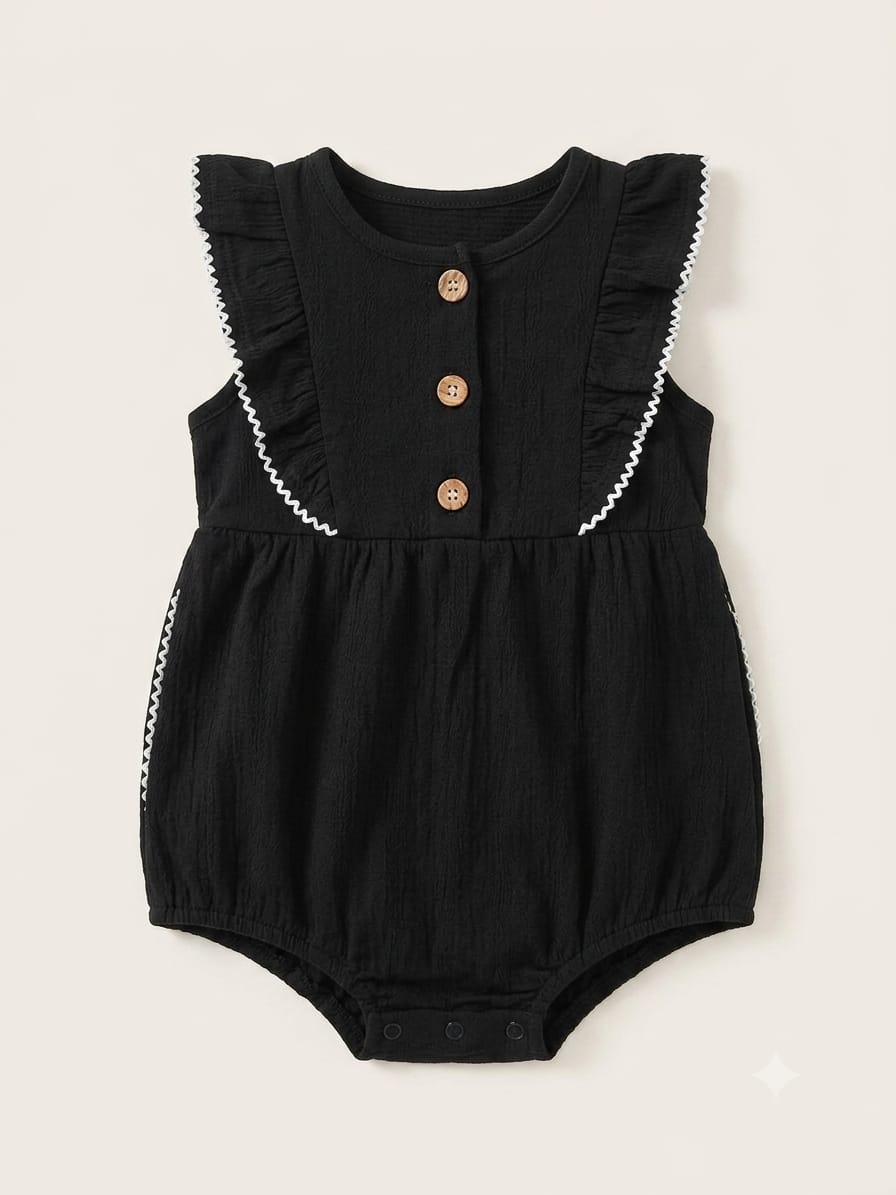Body de Muselina con Volantes: Estilo y Comodidad para tu Bebé