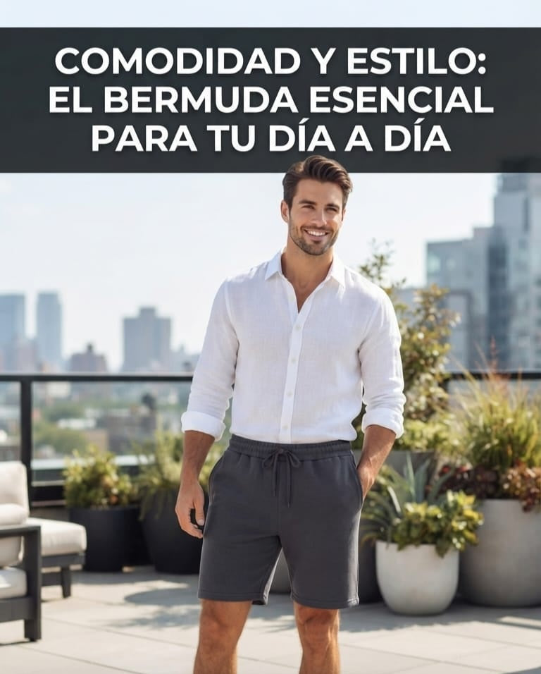 Comodidad y Estilo: El Bermuda Esencial para tu Día a Día. Para Hombre