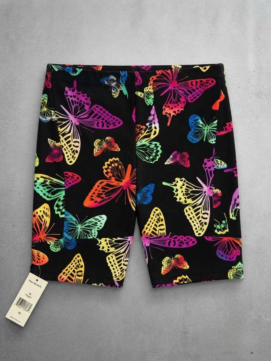 ¡Día de Mariposas! Short Biker Estampado. Para Mujer