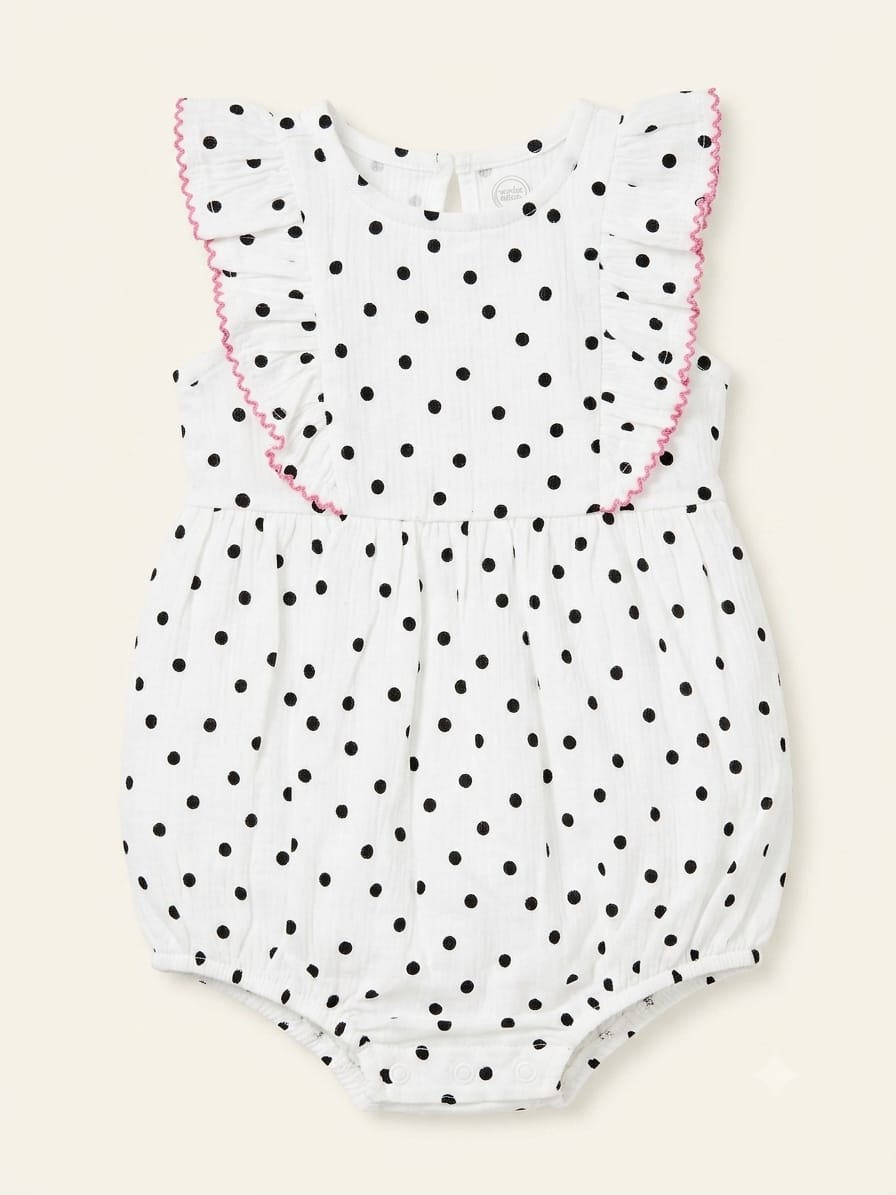 Body de Muselina con Volantes: Estilo y Comodidad para tu Bebé
