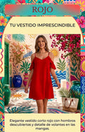 Vestido Corto Rojo: Tu Imprescindible para el Verano Para Mujer