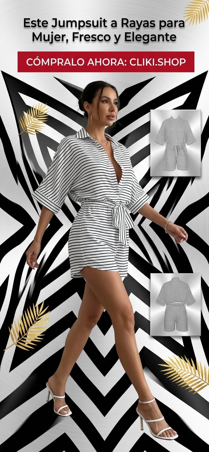 Romper Camisero a Rayas: Elegancia Sin Esfuerzo