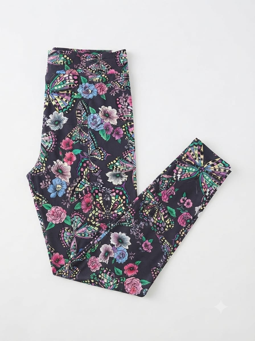 Legging Exclusivo: ¡Mariposas y flores para tu día a día! Para Mujer
