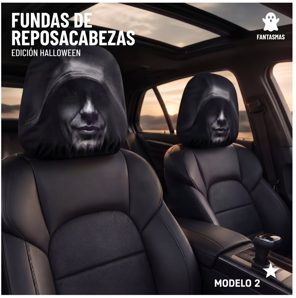 Funda para Reposacabezas de Auto - Edición Halloween (PAR)
