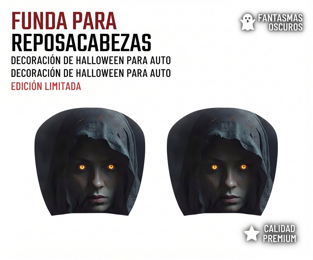 Funda para Reposacabezas de Auto - Edición Halloween (PAR)