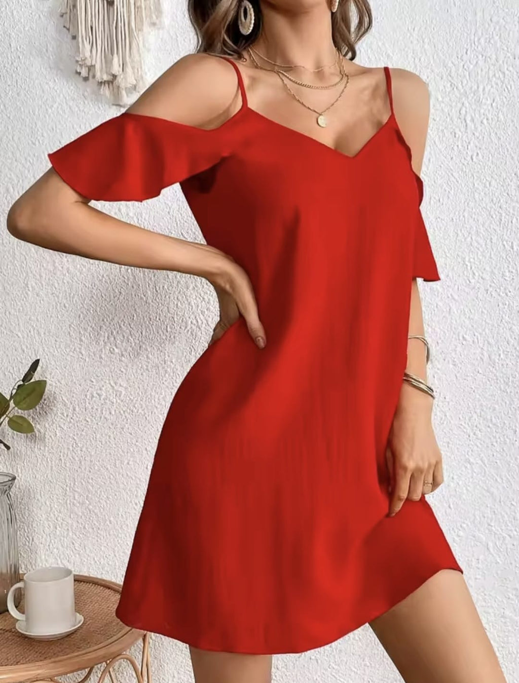 Vestido Corto Rojo: Tu Imprescindible para el Verano Para Mujer