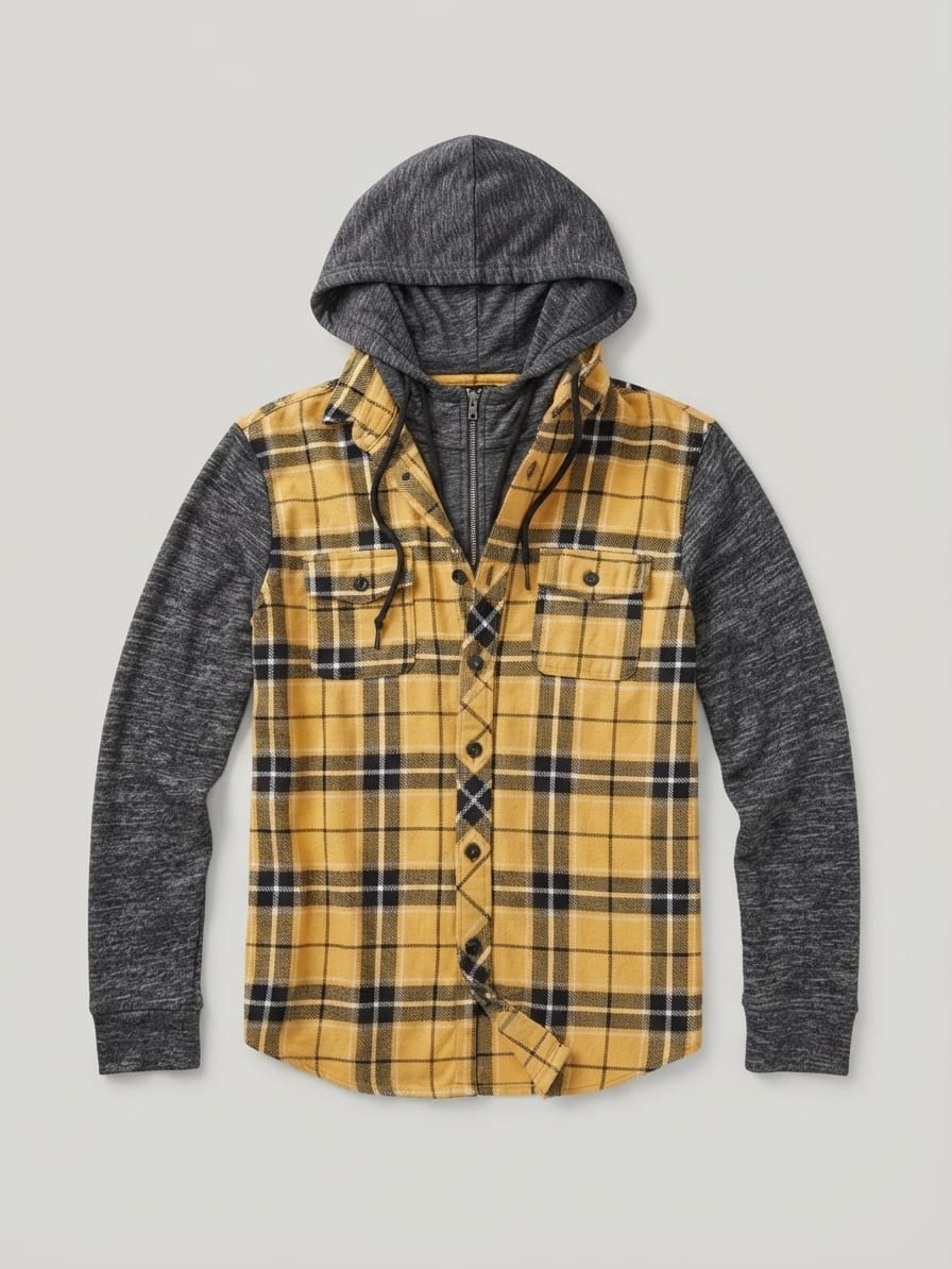 ¡Vibe Check! Chaqueta con Capucha Estilo Leñador