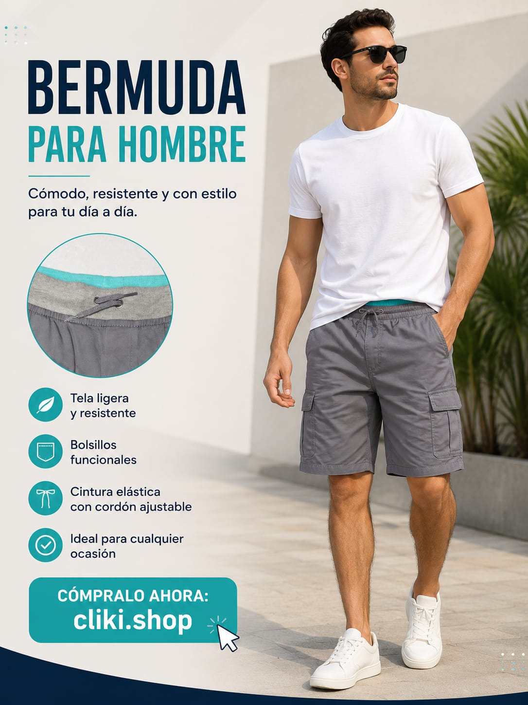Bermuda para Hombre: Cómoda, Resistente y con Estilo