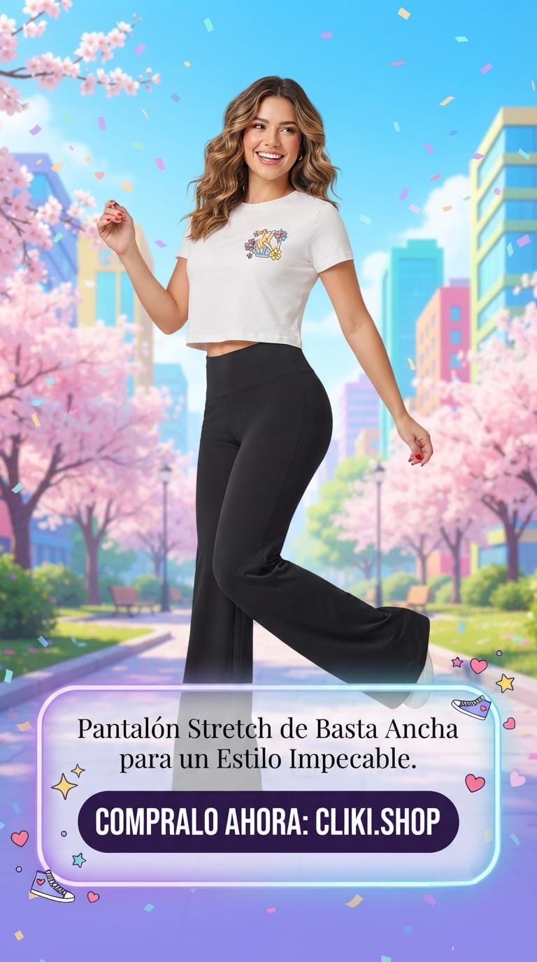 Pantalón Stretch de Basta Ancha para un Estilo Impecable