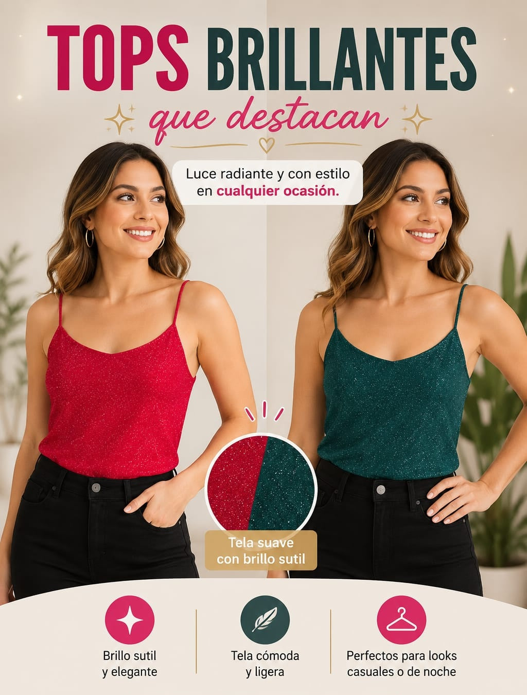 Tops Brillantes que Destacan: Luce Radiante con Estilo