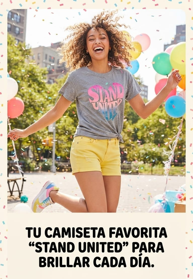 Tu Camiseta Favorita "Stand United" para Brillar Cada Día