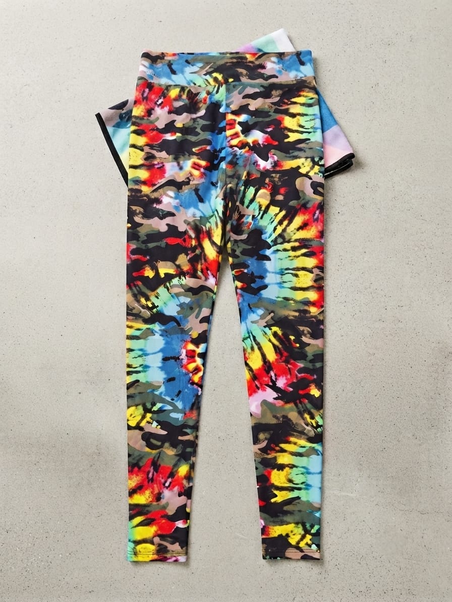 ¡Tu Estilo Más Alegre! Leggings de Tiro Alto con Estampado Vibrante