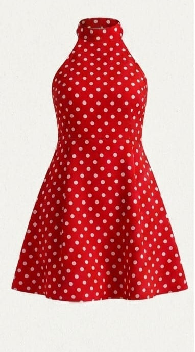 Vestido Corto Halter: El toque coqueto y fresco que necesitas. Para Mujer