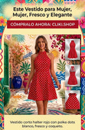 Vestido Corto Halter: El toque coqueto y fresco que necesitas. Para Mujer