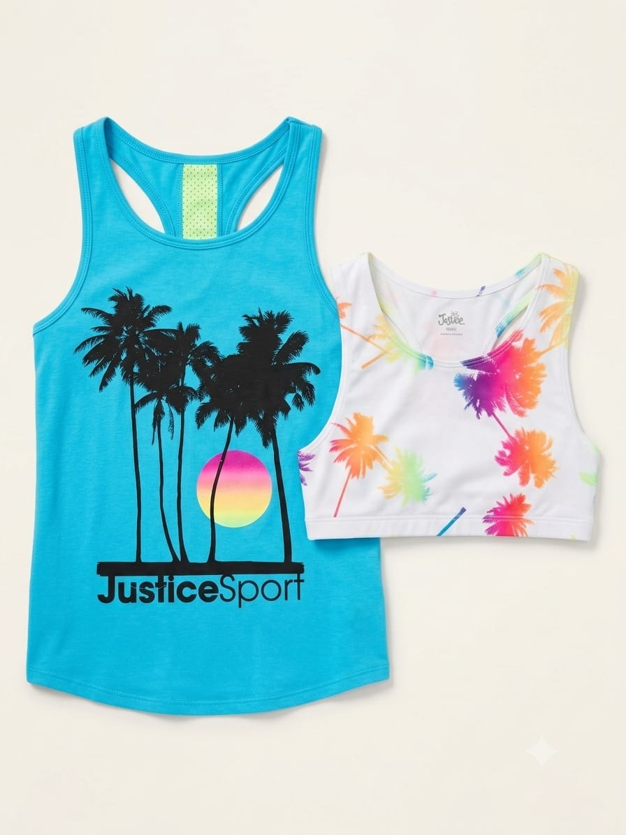 Dúo Deportivo Tropical: Estilo y Alto Rendimiento Para Mujer