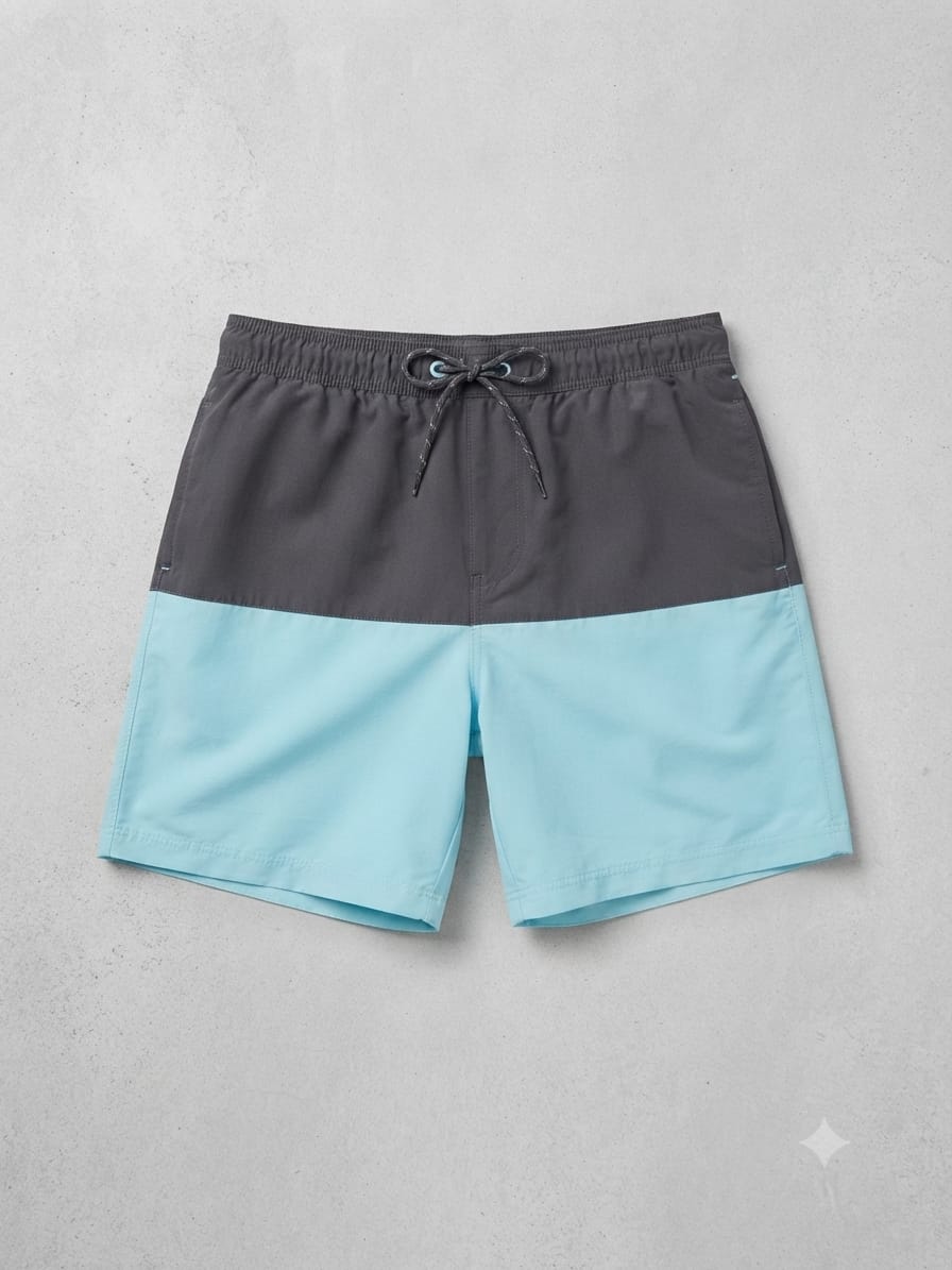 Pantaloneta de Baño Bicolor: Estilo y Confort para tus Días de Sol. Para Hombre