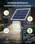 Reflector LED Solar SPX-E1 300 Lúmenes - Impermeable IP66 con Batería de 6000mAh y Carga Rápida