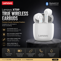 Audífonos Inalámbricos Lenovo XT89 TWS Bluetooth - Cancelación de Ruido y Micrófono para iOS y Android
