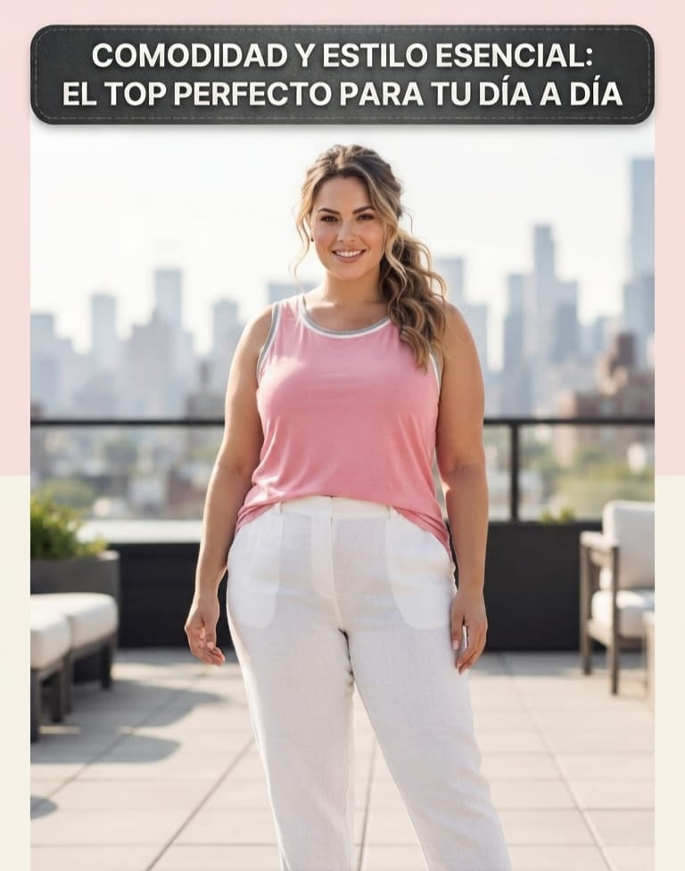 Top Esencial: Comodidad y Estilo para tu Día a Día. Para Mujer