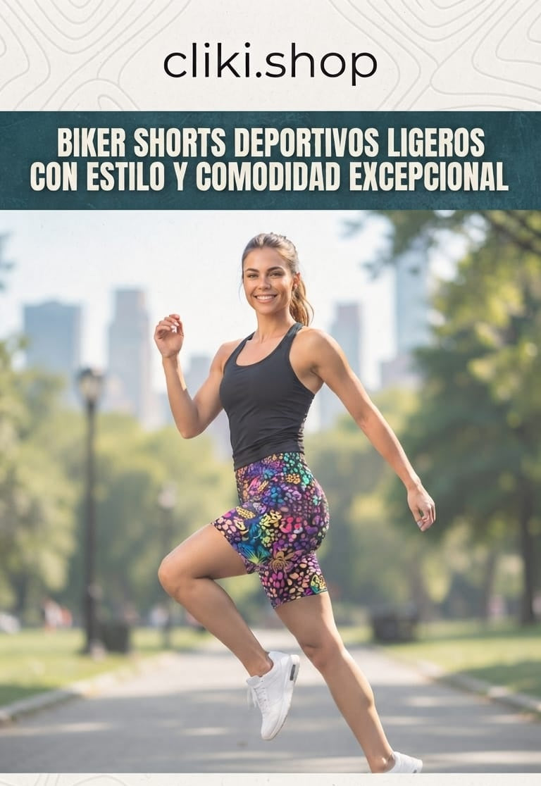 Biker Shorts Deportivos Ligeros: Estilo y Comodidad Excepcional Para Mujer