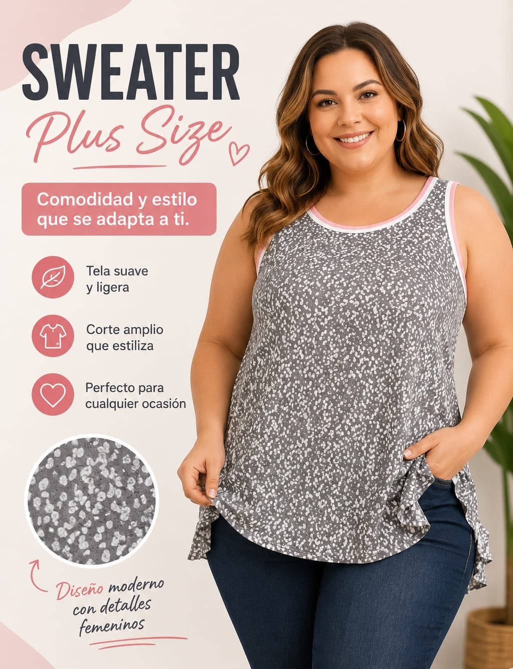 Sweater Plus Size: Comodidad y Estilo que se adapta a ti. Para Mujer