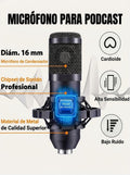 Kit de Micrófono para Podcast BM-800 con consola V8 - Set para Estudio, Streaming y Grabación