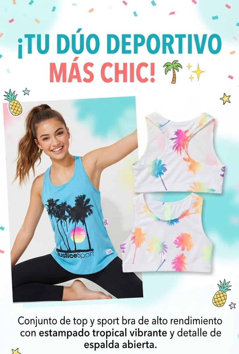 Dúo Deportivo Tropical: Estilo y Alto Rendimiento Para Mujer