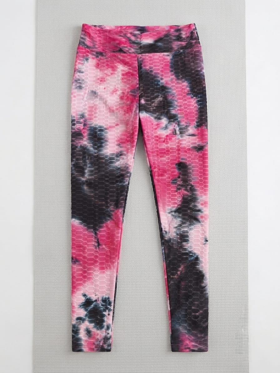 ¡Atrévete a Brillar! Leggings Textured Tie-Dye. Para Mujer