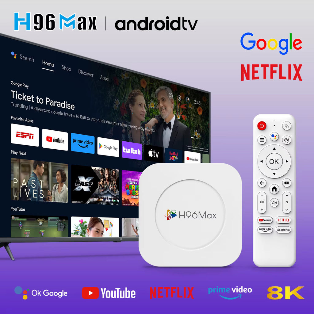 TV Box H96 Max M1 Plus 8K - Android  / Procesador Rockchip RK3528